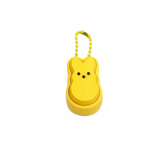 Marshmallow Bunny Clicker Keychain Fidget, Peeps, Easter Basket Stuffer, Goodie Bag Fillers, Classroom Gifts Prizes, Easter Egg Hunt Pastel