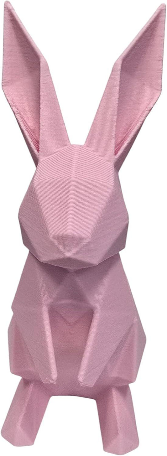 Handmade Origami Bunny Set of 3 – 4in 3D Printed Geometric Rabbits | Modern Easter & Spring Decor | Artisan Low Poly Tabletop Display