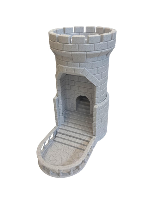 Auto Reload Castle Dice Tower for DND – 3D Printed Dice Roller Tower – Tabletop RPG Dice Tower – Dungeon Master Gift – Dungeons and Dragons