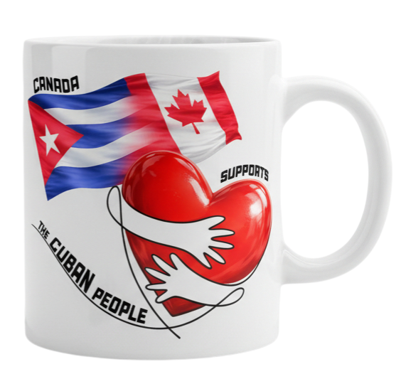 LaCubaQuoise Canada supports the Cuban People - English 12 oz mug