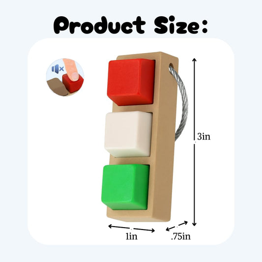 Christmas Sensory Stim Stick Keychain/Porte-clé Bâton Stimulant de Noël – Triple Sensory Effect | PaLiSoL CREATiONS