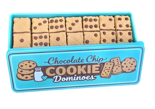 Cookie Domino Set with Storage Box | Cookie-Shaped Decorative Dominoes