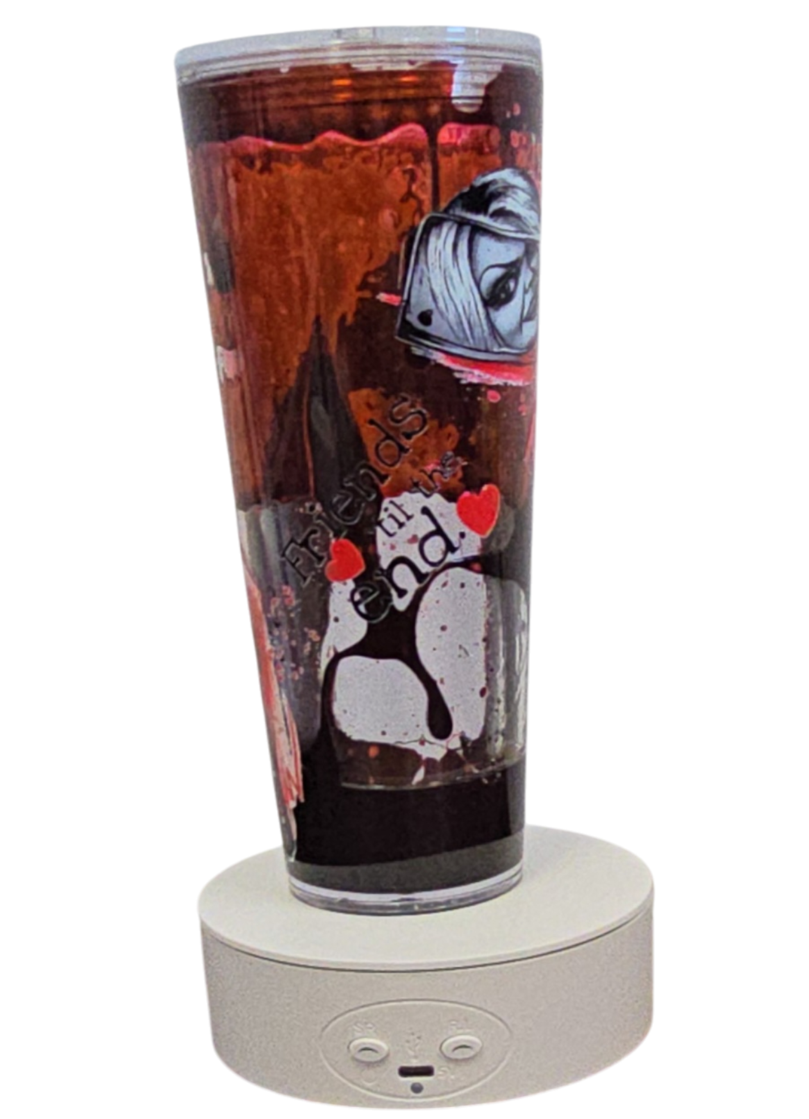 Chucky & Tiffany 24oz Halloween Snowglobe Tumbler with Straw / Gobelet d’Halloween Chucky & Tiffany 24oz avec paille
