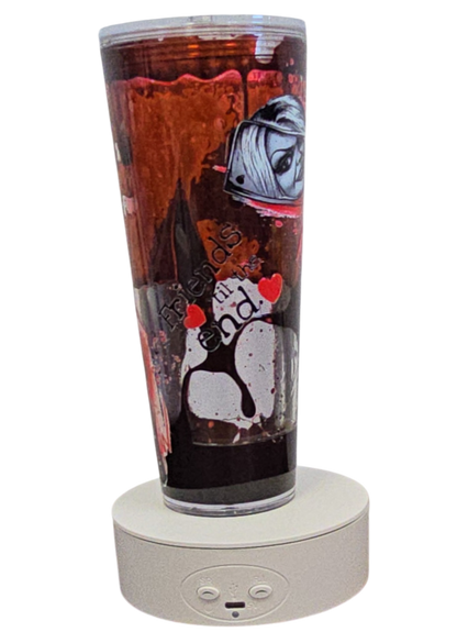 Chucky & Tiffany 24oz Halloween Snowglobe Tumbler with Straw / Gobelet d’Halloween Chucky & Tiffany 24oz avec paille