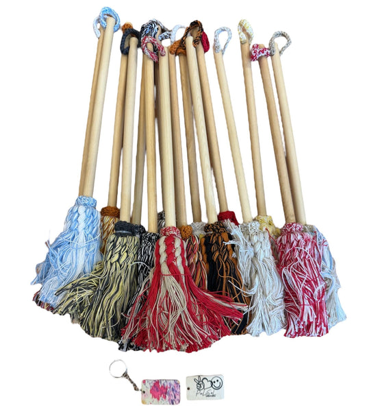 Handmade Dish Mop + PaLiSoL CREATiONS Keychain | Éponge vaisselle artisanale Couleur aléatoire + Porte-clé PaLiSoL