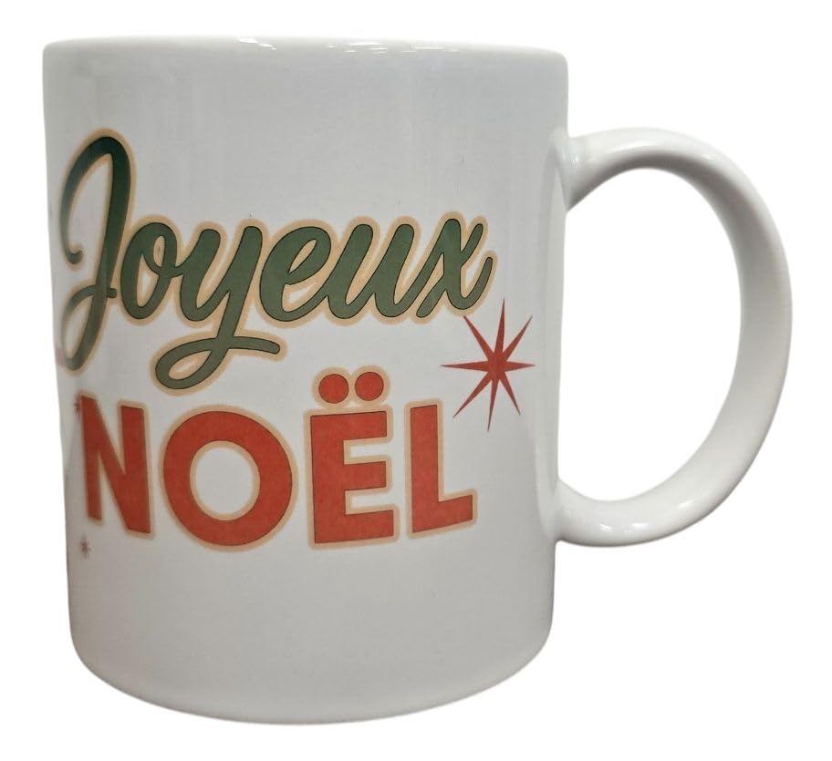 Highland Cow Christmas Mug with Matching Coaster/Tasse de Noël Vache Highland + Sous-Verre – 12oz