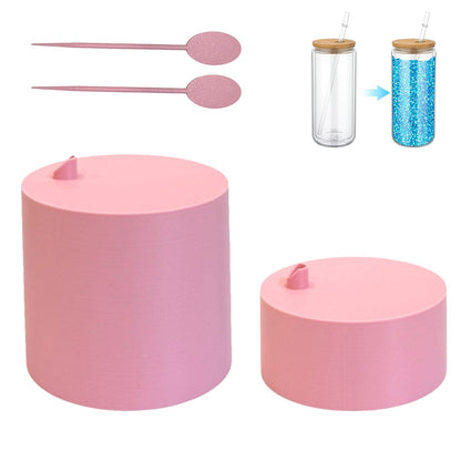 Glitter Funnel for Snow Globe Tumblers – Sparkle Funnel with Pick – for Easy Glitter Filling - Entonnoir Pailleté Pour Tasses Snowglobe