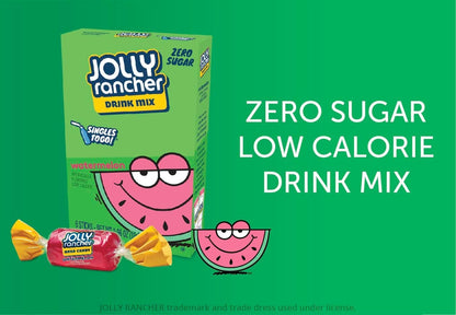 Jolly Rancher Watermelon 3 box of 6 stick - 18 Single Servings - Sugar Free Keto