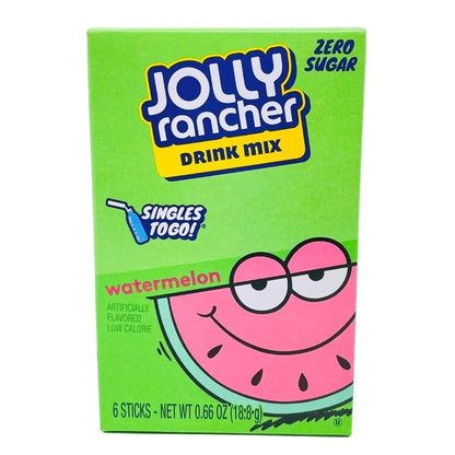 Jolly Rancher Drink Mix 2 box - 1 box Watermelon 1 box Green Apple - 12 Servings