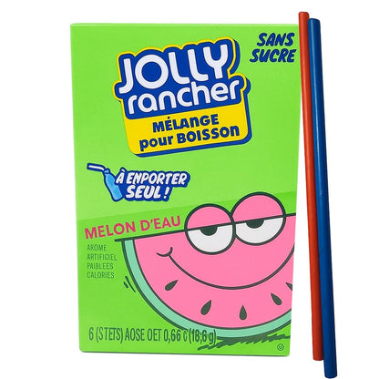 Jolly Rancher Watermelon 3 box of 6 stick - 18 Single Servings - Sugar Free Keto