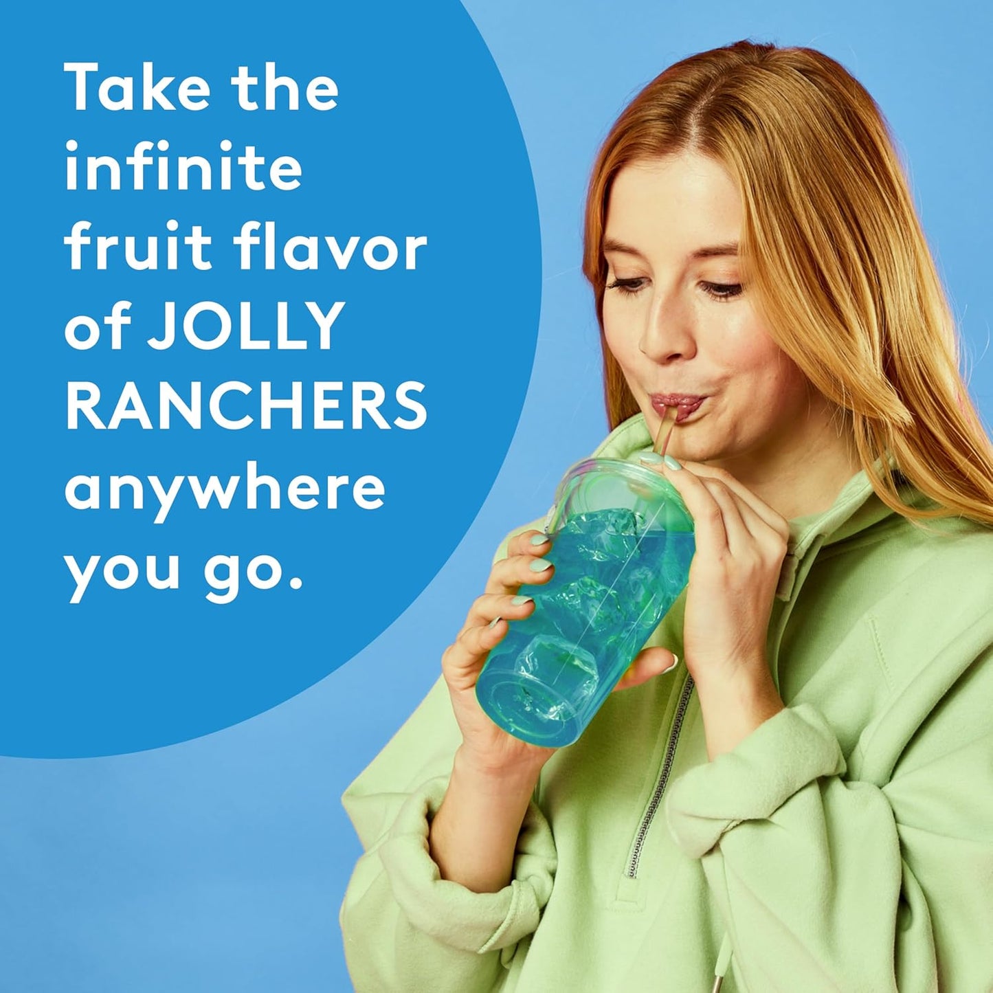 Jolly Rancher Zero Sugar Drink Mix Variety Pack – 30 Singles To Go (89.1g)  – Green Apple, Blue Raspberry, Cherry & Watermelon / Mélange à Boisson Sans Sucre – 30 Portions – Pommes, Framboise Bleue, Cerise & Melon d’Eau