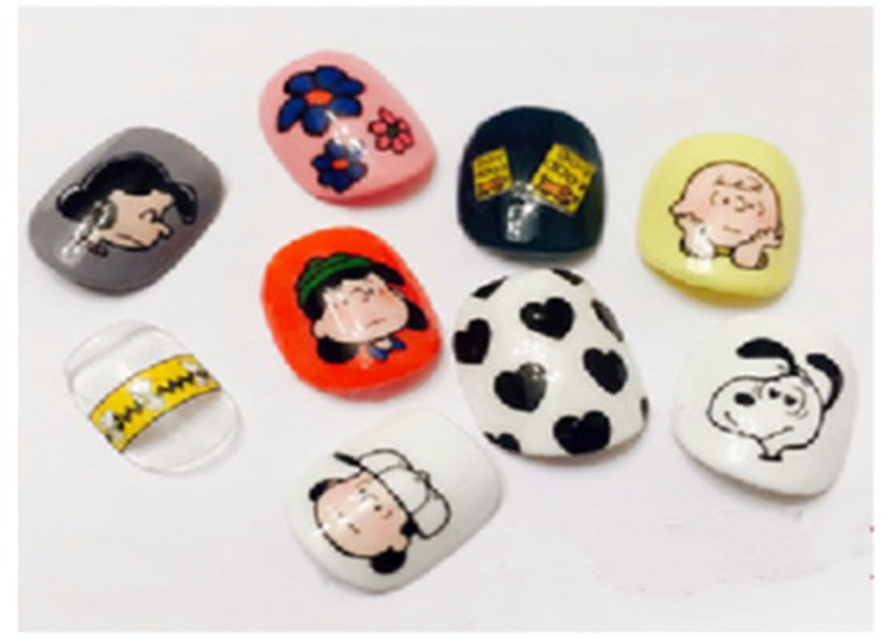 Funtastic Nail Art Stickers - Super Cute Dog & Friends - Charlie - Hearts - Lucy - Flowers - Dog Cartoon Nail Stickers.