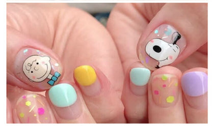 Funtastic Nail Art Stickers - Super Cute Dog & Friends - Charlie - Hearts - Lucy - Flowers - Dog Cartoon Nail Stickers.