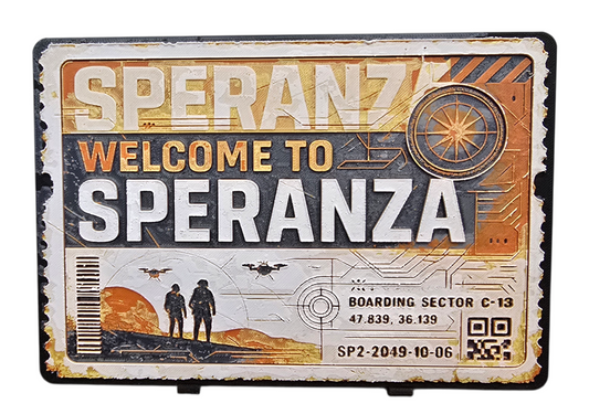 ARC Raiders 3D Printed Ticket Speranza Display – Gaming Desk Decor w/ Stand NEW