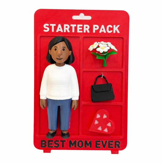 Best Mom Ever Starter Pack | Gifts for Mom, Mother's Day Gift, Funny Cartoon Character, 3D Printed Collectible Present