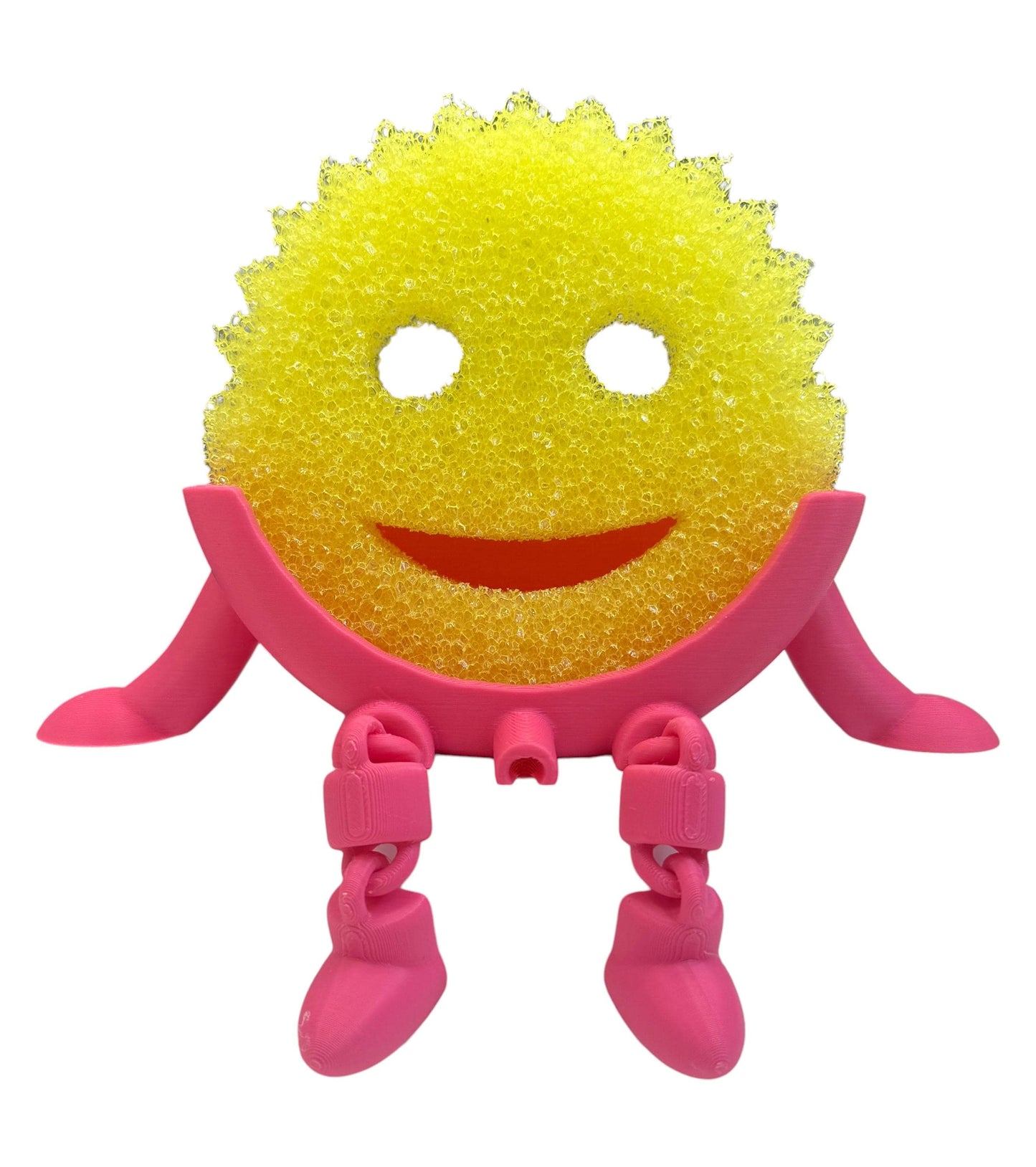 Hanging SpongeBob Holder with Drainage for Scrub Daddy® – Auto Draining Sponge Holder for Kitchen Sink & Bathroom CountertopSink Organizer