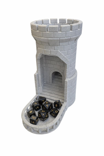 Auto Reload Castle Dice Tower for DND – 3D Printed Dice Roller Tower – Tabletop RPG Dice Tower – Dungeon Master Gift – Dungeons and Dragons