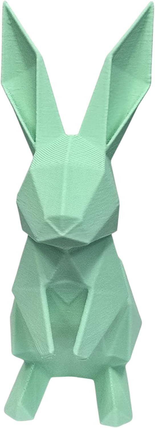 Handmade Origami Bunny Set of 3 – 4in 3D Printed Geometric Rabbits | Modern Easter & Spring Decor | Artisan Low Poly Tabletop Display