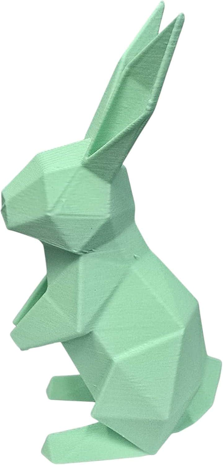 Handmade Origami Bunny Set of 3 – 4in 3D Printed Geometric Rabbits | Modern Easter & Spring Decor | Artisan Low Poly Tabletop Display