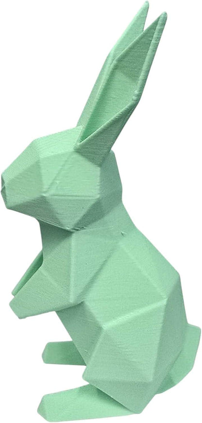 Handmade Origami Bunny Set of 3 – 4in 3D Printed Geometric Rabbits | Modern Easter & Spring Decor | Artisan Low Poly Tabletop Display
