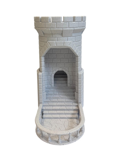 Auto Reload Castle Dice Tower for DND – 3D Printed Dice Roller Tower – Tabletop RPG Dice Tower – Dungeon Master Gift – Dungeons and Dragons
