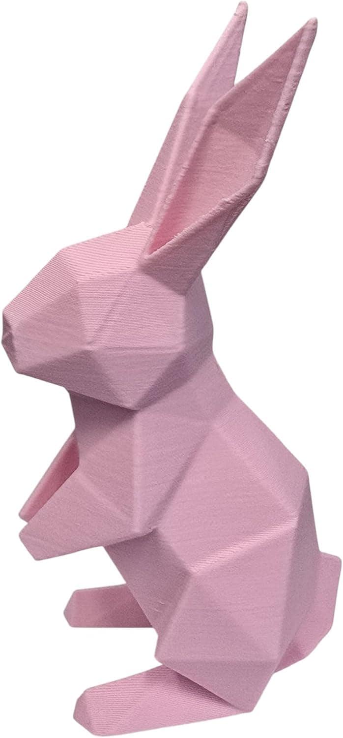 Handmade Origami Bunny Set of 3 – 4in 3D Printed Geometric Rabbits | Modern Easter & Spring Decor | Artisan Low Poly Tabletop Display