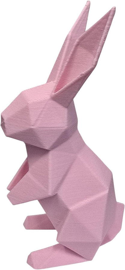 Handmade Origami Bunny Set of 3 – 4in 3D Printed Geometric Rabbits | Modern Easter & Spring Decor | Artisan Low Poly Tabletop Display