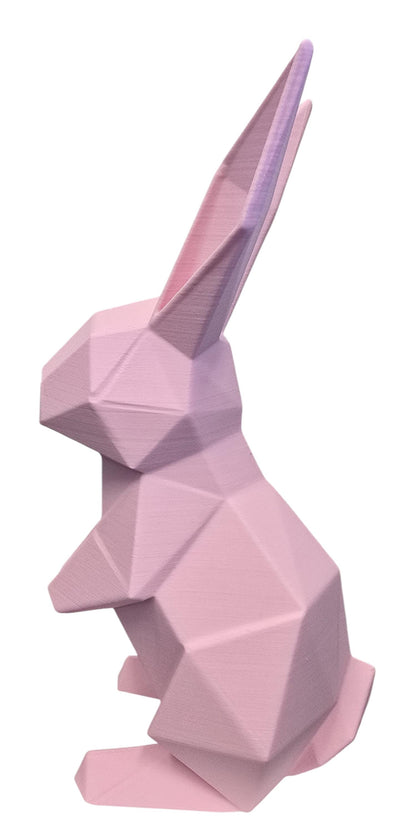 Origami Inspired 3D Printed Bunny Trio Set of Easter Rabbits 6in 8in 10in | Modern Spring Home Decor Tabletop Display | Lapins Style Origami