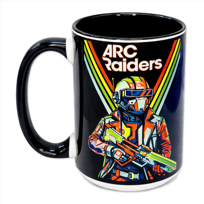 ARC Raiders Inspired 15oz Coffee Mug  ''Don't Shoot'' Edition – Features Anvil Blueprint – Matching Coaster – Collectible Gift for Gamers