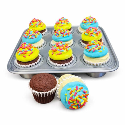 Magnetic Cupcake Tic-Tac-Toe Game, 3D Printed Dessert-Themed Board Game with Detachable Frosting Pieces