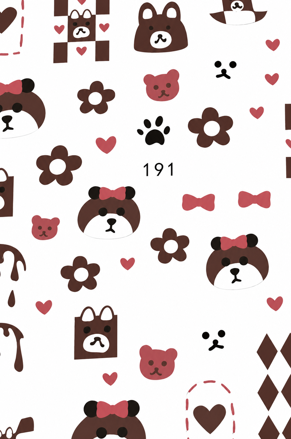 Cute Bear Nail Art Stickers, Kawaii Teddy Bear Heart Bow Self-Adhesive Nail Decals for Acrylic, Gel, Press-On and Natural Nails | Calcomanías para Uñas de Ositos