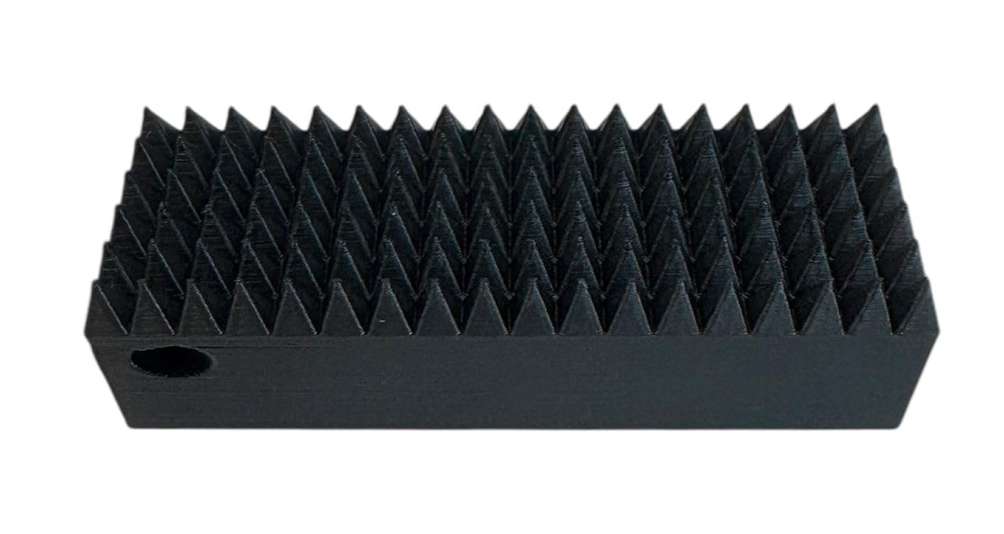 Triple-Sensory Spike Fidget Keychain – Silent Keycaps – Hot Pink/Purple/Turquoise Stim Stick – 3"×1"×0.9" / Porte-clés Fidget à Pointes – Touches Silencieuses – Rose Fuchsia/Violet/Turquoise