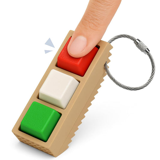 Christmas Sensory Stim Stick Keychain/Porte-clé Bâton Stimulant de Noël – Triple Sensory Effect | PaLiSoL CREATiONS