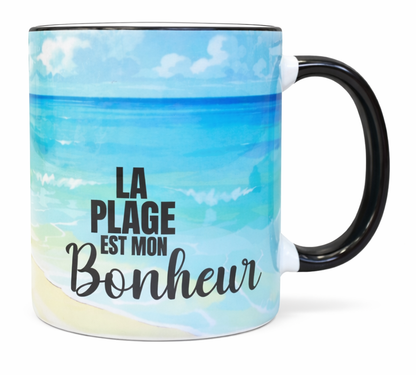 LaCubaQuoise francais - 12 oz mug  - Noire