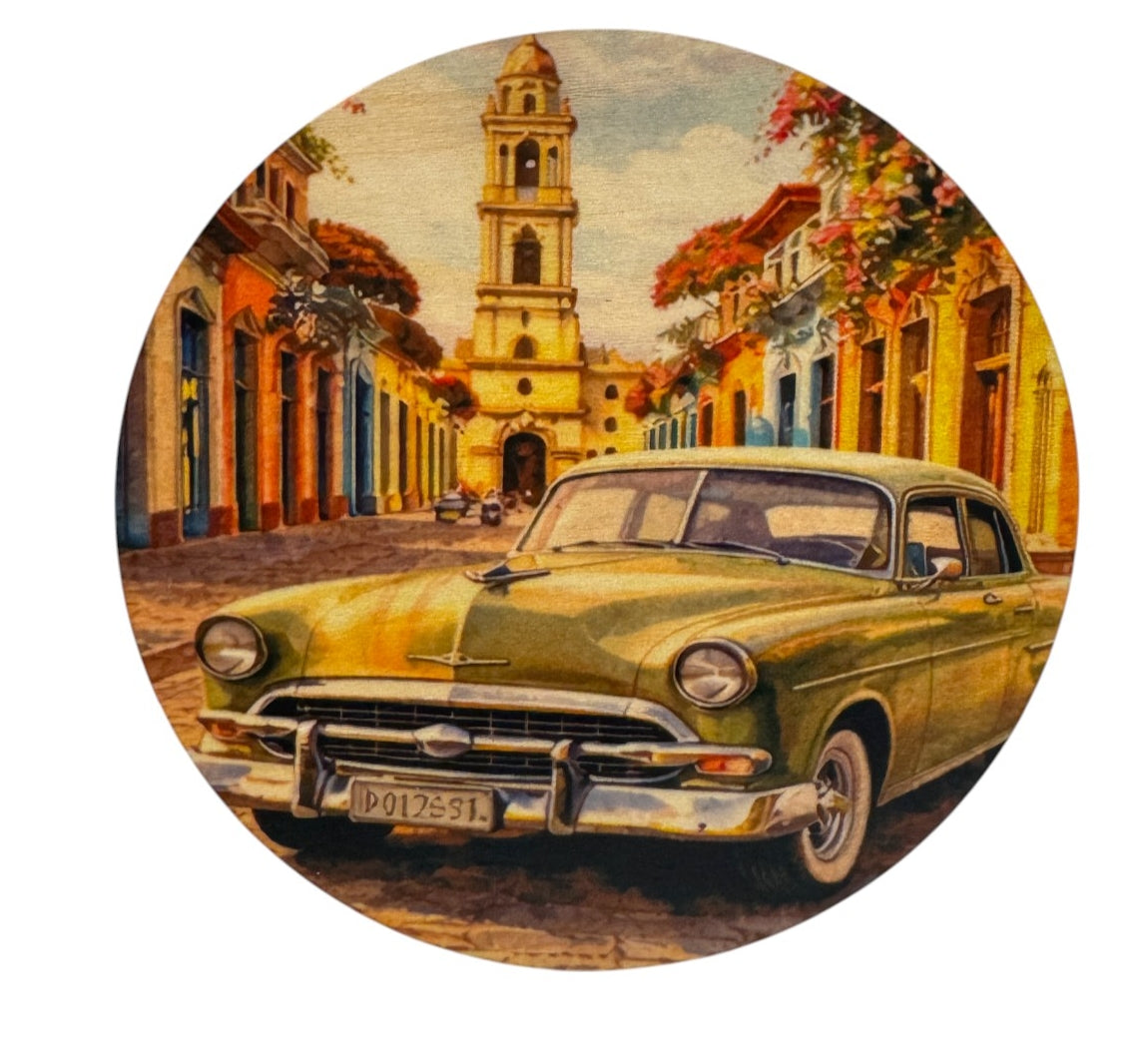 LaCubaQuoise - Combo Sous-verres en bois Cuba – et 2 Can kozzies