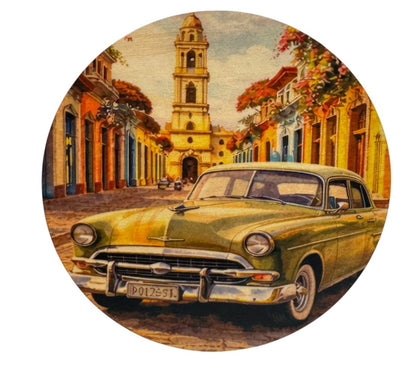 LaCubaQuoise - Combo Sous-verres en bois Cuba – et 2 Can kozzies