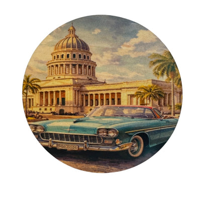 LaCubaQuoise - Combo Sous-verres en bois Cuba – et 2 Can kozzies