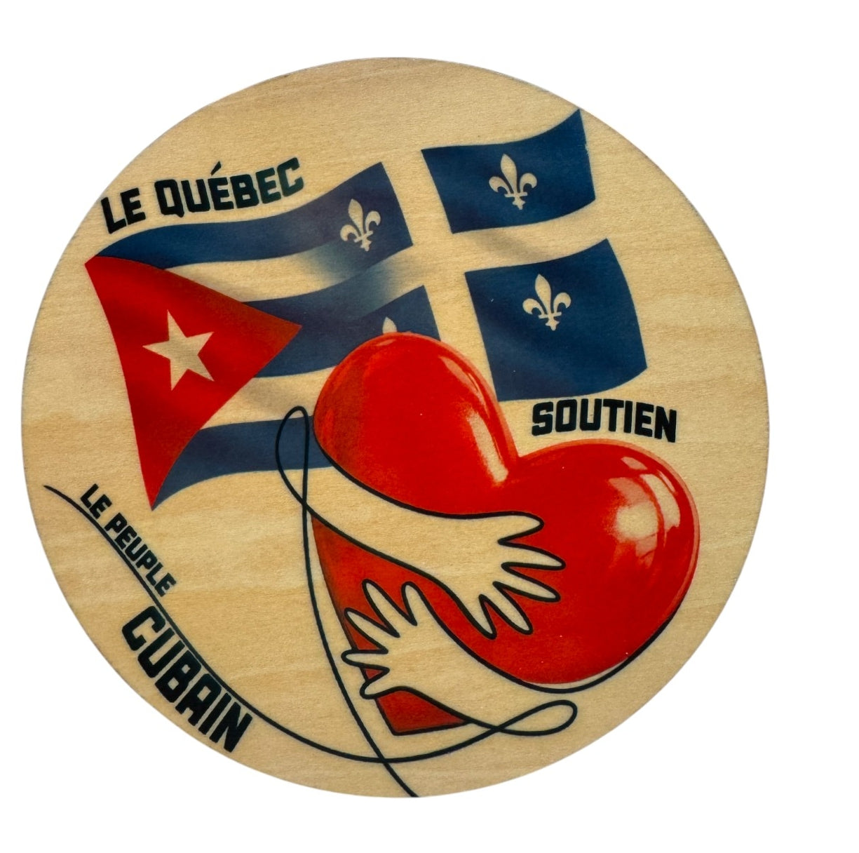 LaCubaQuoise - Combo Sous-verres en bois Cuba – et 2 Can kozzies