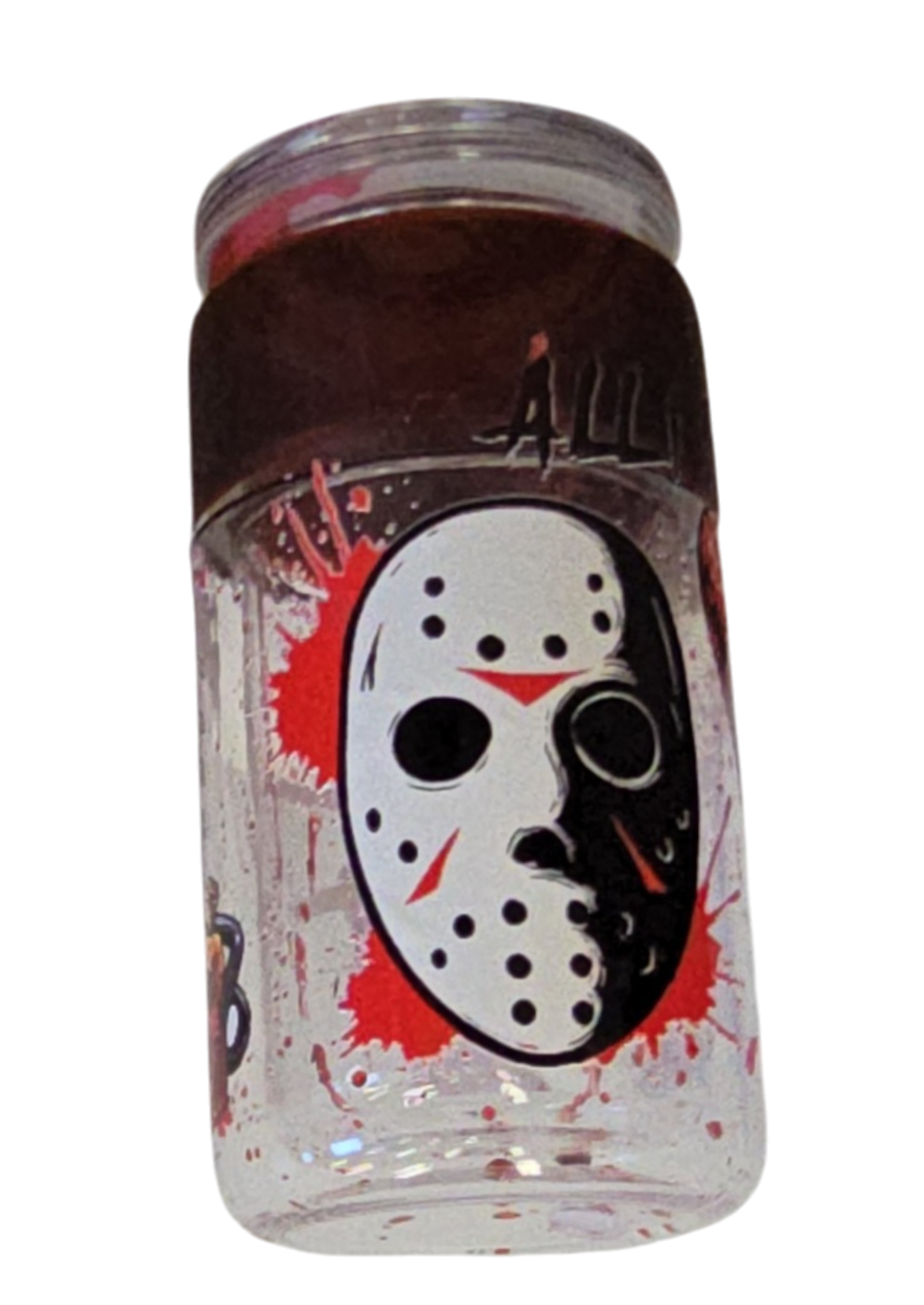 Jason & Freddy 16oz Halloween Snowglobe Tumbler with Straw / Gobelet d’Halloween Jason & Freddy 16oz avec paille