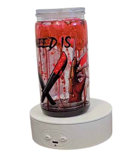 Jason & Freddy 16oz Halloween Snowglobe Tumbler with Straw / Gobelet d’Halloween Jason & Freddy 16oz avec paille