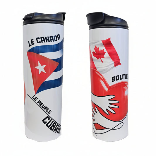 LaCubaQuoise - "Le Canada Soutient Le Peuple Cubain" - Tumbler -  20 oz tumbler