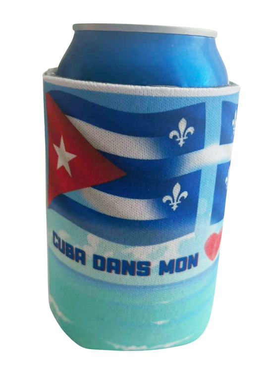 LaCubaQuoise - Cuba dans mon Coeur – Can Koozies (Set of 2)