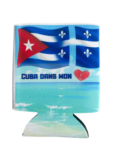 LaCubaQuoise - Cuba dans mon Coeur – Can Koozies (Set of 2)