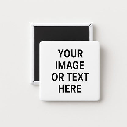 Set of 12 Customizable Handmade Square Magnet 2"x2" for Events, Parties, Graduations/Aimant Carré Personnalisable