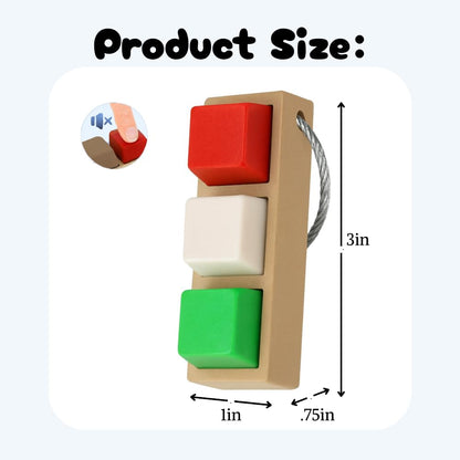Christmas Sensory Stim Stick Keychain/Porte-clé Bâton Stimulant de Noël – Triple Sensory Effect | PaLiSoL CREATiONS