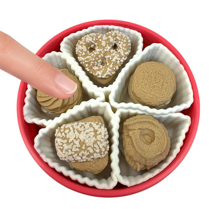 NOT A Toy – Shortbread Cookie Tin–Style Adult Desk Clicker (Pink), Decorative Desk Accessory, Ages 14+ / Accessoire de Bureau Décoratif - Tactile Desk Accessory - Sensory Desk Object