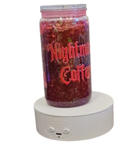 Freddy Krueger 16oz Halloween Snowglobe Tumbler with Straw / Gobelet d’Halloween Freddy Krueger 16oz avec paille