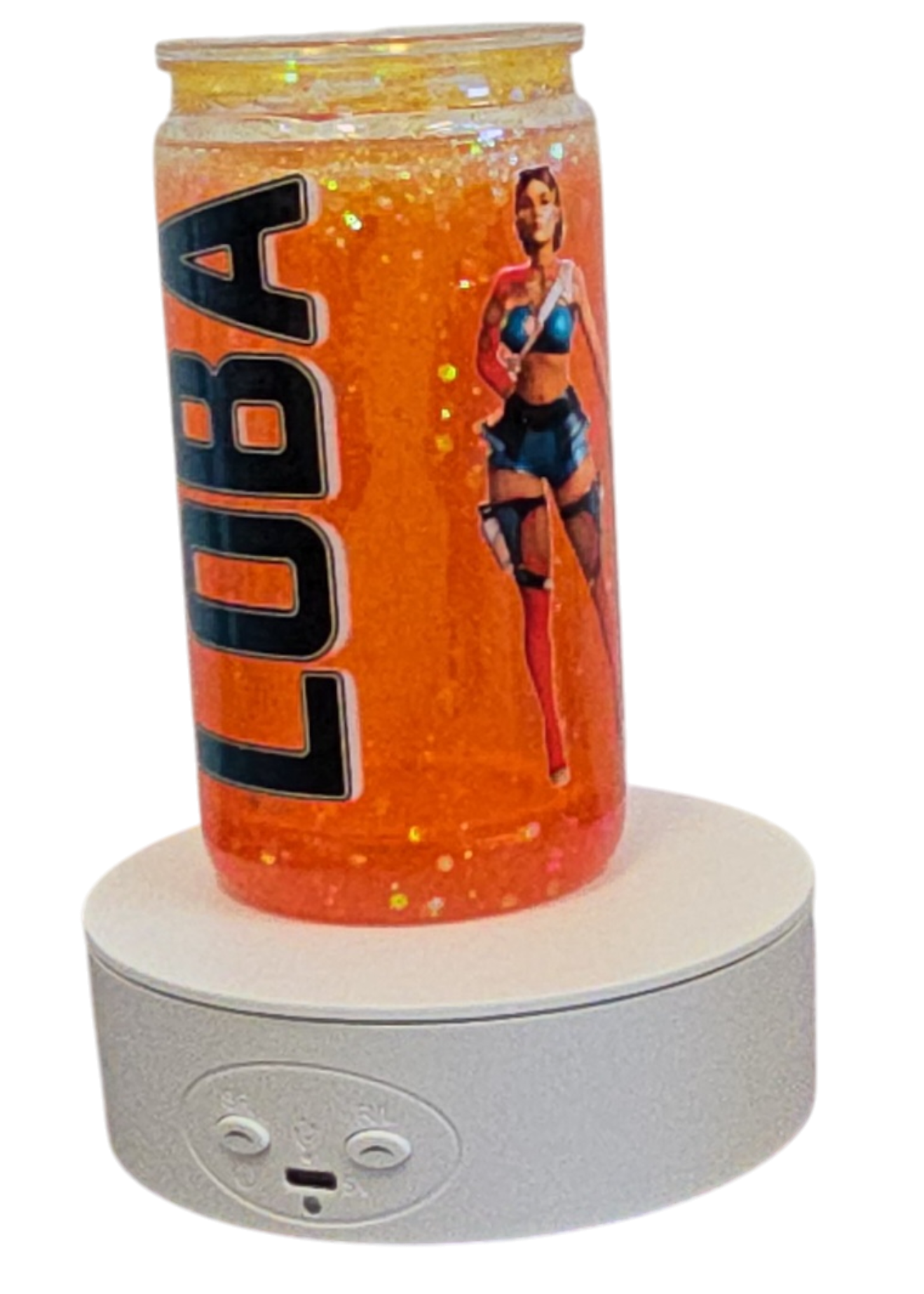 Loba Apex Legends Suspended Glitter 16oz Snowglobe Tumbler with Straw / Gobelet Loba Apex Legends Effet Paillettes Suspendues 16oz avec paille