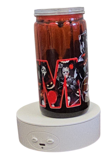 Mom Life 1True Crime Junkie 16oz Blood Drip Halloween Snowglobe Tumbler with Straw / Gobelet d’Halloween 16oz Mom Life Effet Sanglant avec paille