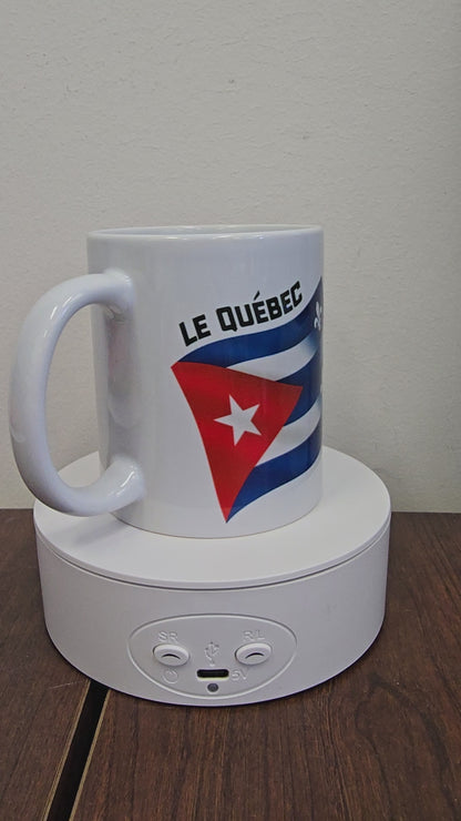 LaCubaQuoise Le Quebec Soutien le Peuple Cubain - 12 oz mug